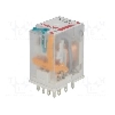 Releu electromagnetic, 125V DC, 6A, 4PDT, serie R4N, RELPOL - R4N-2014-23-1125-WT Releu electromagnetic, 125V DC, 6A, 4PDT, serie R4N, RELPOL - R4N-2014-23-1125-WT