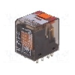 Releu electromagnetic, 12V AC, 6A, 4PDT, serie PT, TE Connectivity - 8-1419111-6