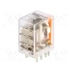 Releu electromagnetic, 12V DC, 10A, DPDT, serie DRM-2C, WEIDMÜLLER - 7760056050