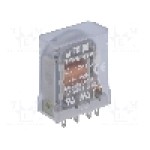 Releu electromagnetic, 12V DC, 10A, DPDT, serie R2M, RELPOL - R2M-2012-23-1012