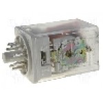 Releu electromagnetic, 12V DC, 20A, DPDT, serie R15, RELPOL - R15-2012-23-1012-WT