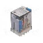 Releu electromagnetic, 12V DC, 7A, 4PDT, serie 55.34, FINDER - 55.34.9.012.0040