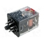 Releu electromagnetic, 230V AC, 10A, DPDT, serie MK, OMRON - MKS2PI 230VAC
