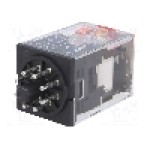 Releu electromagnetic, 230V AC, 10A, DPDT, serie MKS, OMRON - MKS2PIN AC230