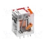 Releu electromagnetic, 230V AC, 24A, DPDT, serie R2N, RELPOL - R2N-2012-23-5230-WT Releu electromagnetic, 230V AC, 24A, DPDT, serie R2N, RELPOL - R2N-2012-23-5230-WT