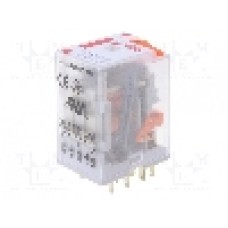 Releu electromagnetic, 230V AC, 6A, 4PDT, serie R4N, RELPOL - R4N-2014-23-5230-WTL Releu electromagnetic, 230V AC, 6A, 4PDT, serie R4N, RELPOL - R4N-2014-23-5230-WTL