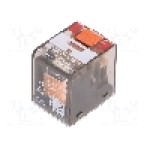 Releu electromagnetic, 24V AC, 10A, 3PDT, serie PT, TE Connectivity - 6-1419111-6