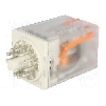 Releu electromagnetic, 24V AC, 10A, 3PDT, serie R15, RELPOL - R15-2013-23-5024-WTL