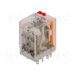 Releu electromagnetic, 24V AC, 10A, DPDT, serie DRM-2C, WEIDMÜLLER - 7760056073