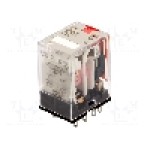 Releu electromagnetic, 24V AC, 10A, DPDT, serie MY2, OMRON - MY2IN 24AC
