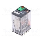Releu electromagnetic, 24V AC, 12A, DPDT, serie RXM, SCHNEIDER ELECTRIC - RXM2AB1B7