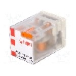 Releu electromagnetic, 24V AC, 20A, DPDT, serie R15, RELPOL - R15-2012-23-5024-WT