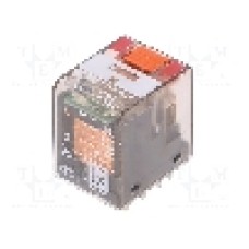 Releu electromagnetic, 24V AC, 6A, 4PDT, serie PT, TE Connectivity - 7-1415001-1