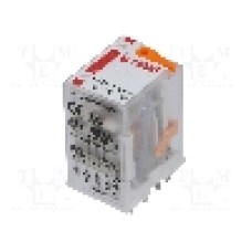 Releu electromagnetic, 24V AC, 6A, 4PDT, serie R4N, RELPOL - R4N-2014-23-5024-WT Releu electromagnetic, 24V AC, 6A, 4PDT, serie R4N, RELPOL - R4N-2014-23-5024-WT