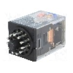 Releu electromagnetic, 24V DC, 10A, 3PDT, serie MKS, OMRON - MKS3PINDDC24