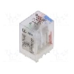 Releu electromagnetic, 24V DC, 10A, DPDT, serie LB2H, Recoy/RAYEX ELECTRONICS - LB2N-24DTS