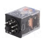 Releu electromagnetic, 24V DC, 10A, DPDT, serie MKS, OMRON - MKS2PIN DC24
