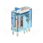 Releu electromagnetic, 24V DC, 15A, DPDT, serie 46.52, FINDER - 46.52.9.024.0040