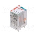 Releu electromagnetic, 24V DC, 24A, DPDT, serie R2N, RELPOL - R2N-2012-23-1024-WTL