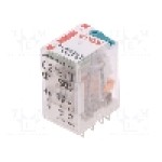 Releu electromagnetic, 24V DC, 24A, DPDT, serie R2N, RELPOL - R2N-2012-23-1024-WTLD