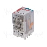 Releu electromagnetic, 24V DC, 6A, 4PDT, serie R4N, RELPOL - R4N-2014-23-1024-WT Releu electromagnetic, 24V DC, 6A, 4PDT, serie R4N, RELPOL - R4N-2014-23-1024-WT