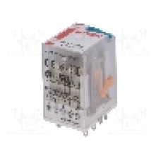 Releu electromagnetic, 24V DC, 6A, 4PDT, serie R4N, RELPOL - R4N-2014-23-1024-WT Releu electromagnetic, 24V DC, 6A, 4PDT, serie R4N, RELPOL - R4N-2014-23-1024-WT
