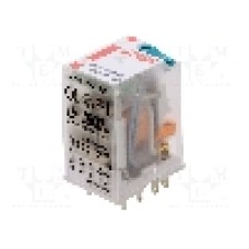 Releu electromagnetic, 24V DC, 6A, 4PDT, serie R4N, RELPOL - R4N-2314-23-1024-WTL Releu electromagnetic, 24V DC, 6A, 4PDT, serie R4N, RELPOL - R4N-2314-23-1024-WTL