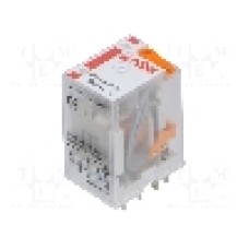 Releu electromagnetic, 42V AC, 6A, 4PDT, serie R4N, RELPOL - R4N-2014-23-5042-WT Releu electromagnetic, 42V AC, 6A, 4PDT, serie R4N, RELPOL - R4N-2014-23-5042-WT