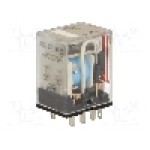 Releu electromagnetic, 6V DC, 10A, DPDT, serie MY2, OMRON - MY2 6VDC (S)