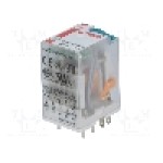 Releu electromagnetic, 6V DC, 6A, 4PDT, serie R4N, RELPOL - R4N-2014-23-1006-WT
