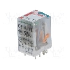 Releu electromagnetic, 6V DC, 6A, 4PDT, serie R4N, RELPOL - R4N-2014-23-1006-WT Releu electromagnetic, 6V DC, 6A, 4PDT, serie R4N, RELPOL - R4N-2014-23-1006-WT