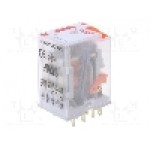 Releu electromagnetic, 6V DC, 6A, 4PDT, serie R4N, RELPOL - R4N-2014-23-1006-WTLD