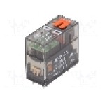 Releu miniaturale, 24V AC, 8A, serie HONGFA RELAY - HF115FP/A24-2Z4B