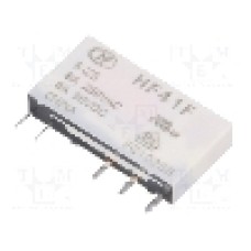 Releu miniaturale, 5V DC, 6A, serie HF41F, HONGFA RELAY - HF41F/005-ZS
