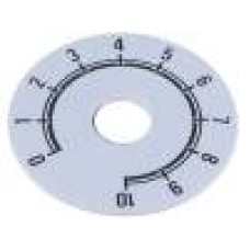 Scala gradata, 0 ... 10, Ø41mm, aluminiu, SUPERTRONIC - 220.101