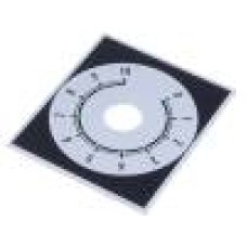 Scala gradata, 0 ... 10, 48x42mm, aluminiu, SUPERTRONIC - 220.201