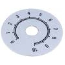 Scala gradata, 0 ... 10, Ø50mm, aluminiu, SUPERTRONIC - 220.105