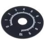 Scala gradata, 0 ... 10, Ø50mm, aluminiu, SUPERTRONIC - 220.107