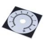 Scala gradata, 0 ... 10, 58x58mm, aluminiu, SUPERTRONIC - 220.205