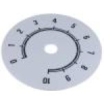 Scala gradata, 0 ... 10, Ø80mm, aluminiu, SUPERTRONIC - 220.109