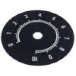 Scala gradata, 0 ... 10, Ø80mm, aluminiu, SUPERTRONIC - 220.111