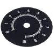 Scala gradata, 0 ... 10, Ø80mm, aluminiu, SUPERTRONIC - 220.111