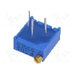 Trimer multitura, 10kΩ, 3/8 inch, 500mW, BOURNS - 3296P-1-103LF