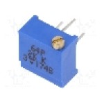 Trimer multitura, 2kΩ, 3/8 inch, 500mW, VISHAY - M64P202KB40