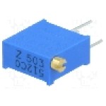 Trimer multitura, 50kΩ, 3/8 inch, 500mW, BOURNS - 3296Z-1-503LF