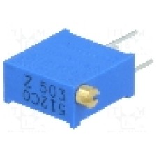 Trimer multitura, 50kΩ, 3/8 inch, 500mW, BOURNS - 3296Z-1-503LF