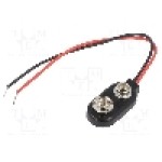 Conector 6F22, pentru 6F22, 6LR61, Numar de baterii 1, KEYSTONE - 2238