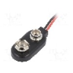 Conector 6F22, pentru 6F22, 6LR61, Numar de baterii 1, KEYSTONE - 2240
