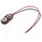 Conector 6F22, pentru 6F22, 6LR61, Numar de baterii 1, KEYSTONE - 232-M