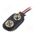 Conector 6F22, pentru 6F22, 6LR61, Numar de baterii 1, KEYSTONE - 233 Conector 6F22, pentru 6F22, 6LR61, Numar de baterii 1, KEYSTONE - 233